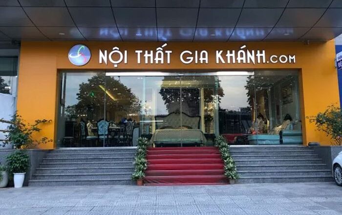 Biển Alu chữ nổi showroom nội thất