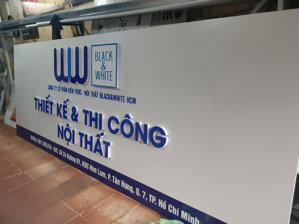 Biển công ty nội thất tại Hà Nội