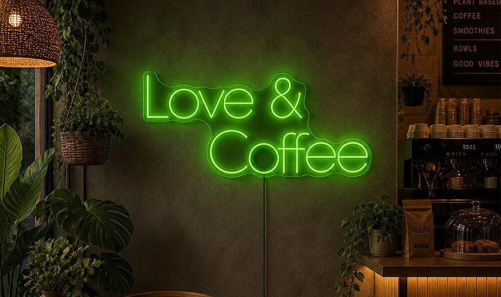 Biển đèn neon quán cafe đẹp