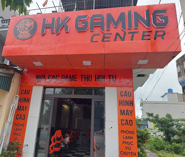 Làm biển quảng cáo quán game, quán net tại Hà Nội