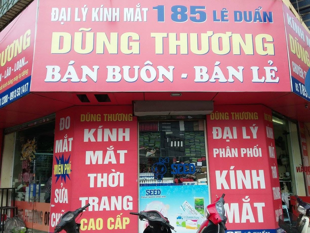 Biển quảng cáo in bạt cửa hàng kính mắt