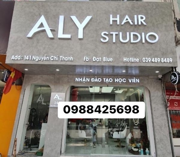 Biển chữ nổi salon tóc ALY Hair Studio 141 Nguyễn Chí Thanh