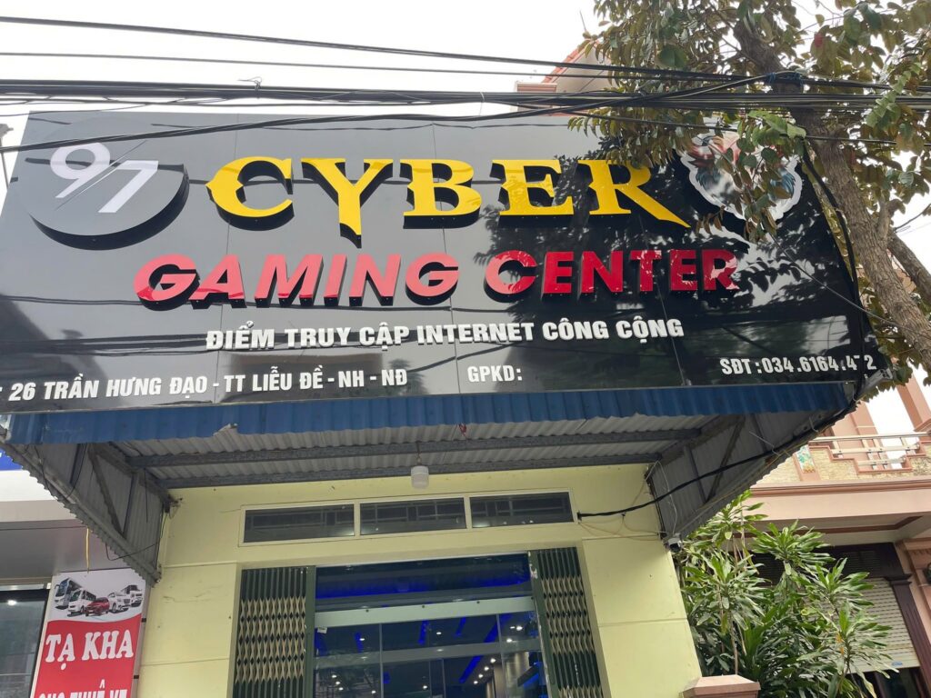 Biển quán game đẹp