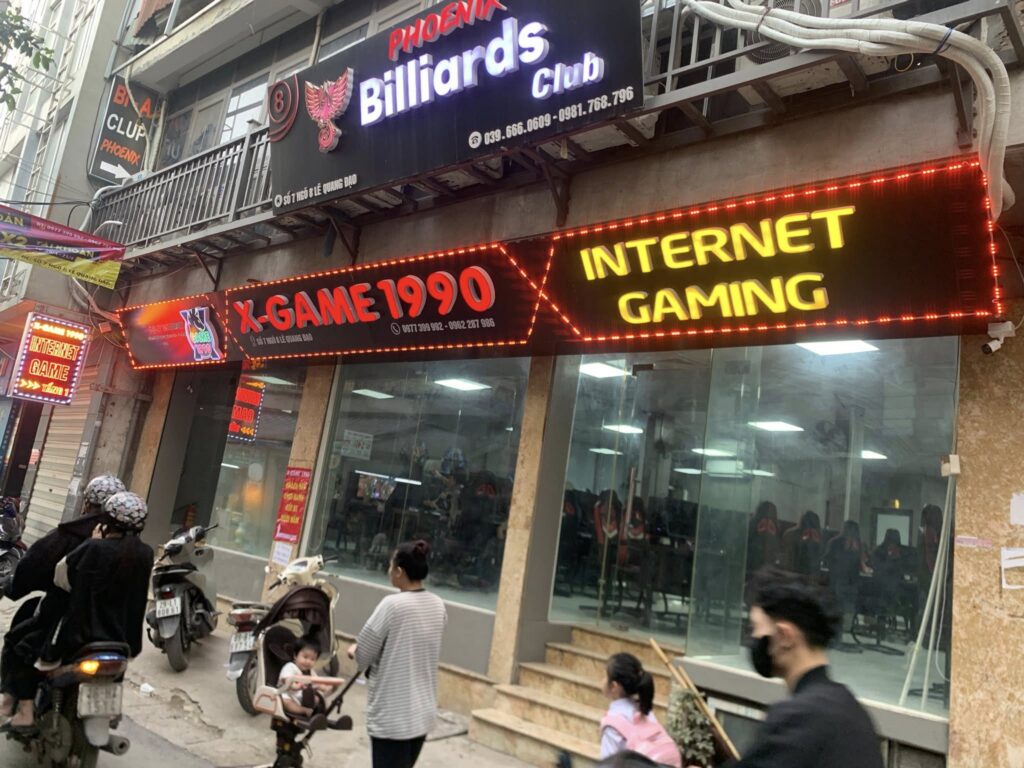 Thi công biển quảng cáo quán game net hà nội