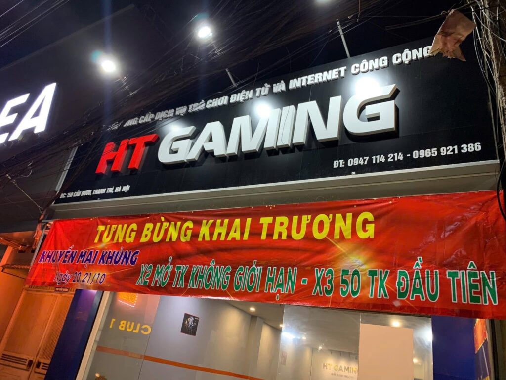 Biển quảng cáo HT Gaming